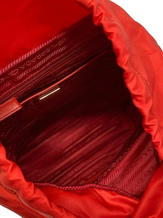 PRADA - BZ0024 Red Nylon Backpack main image 10
